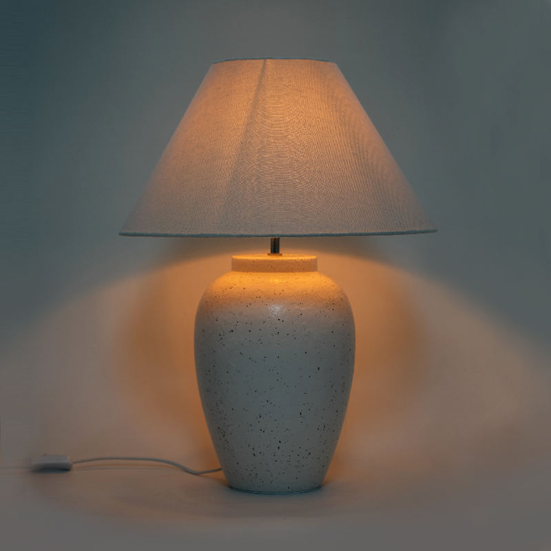 Lampa de masă cu dormitor din ceramică nostalgică