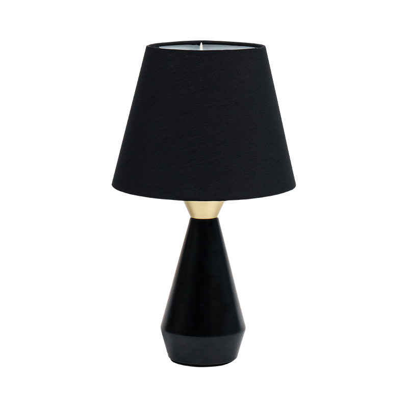 Lampa retro europeană de noptieră metalică