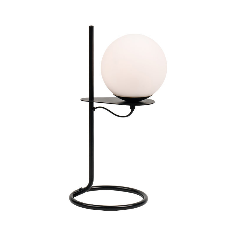 Lampa simplă de masă din sticlă