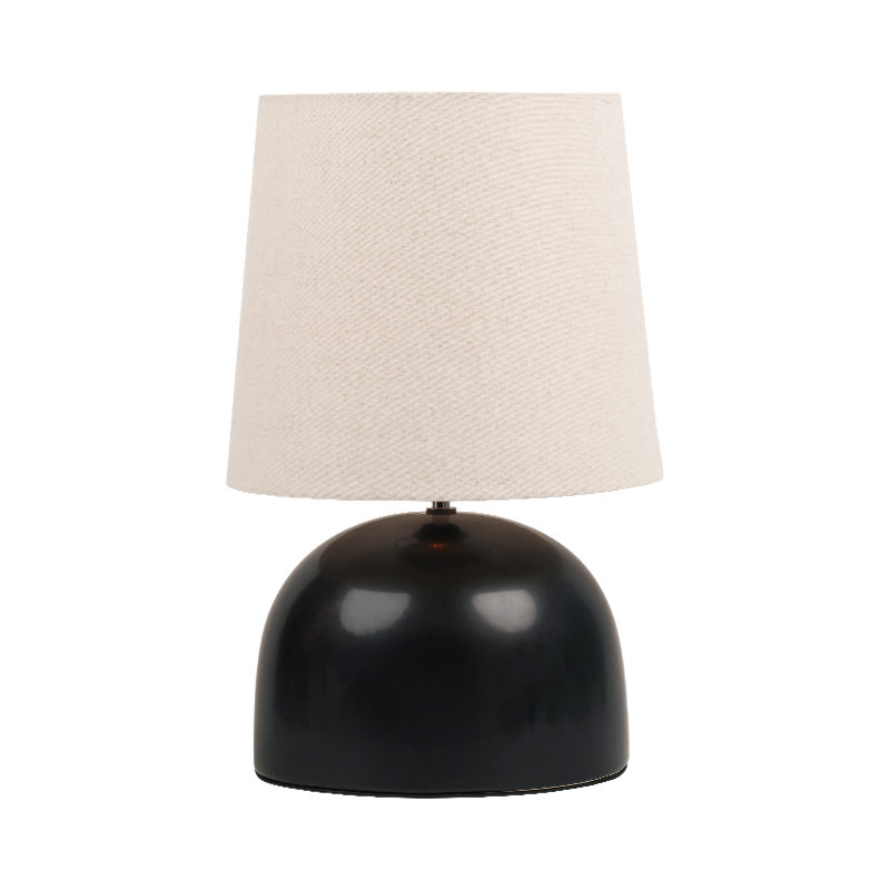 Lampa mare de masă rotundă din ceramică simplă