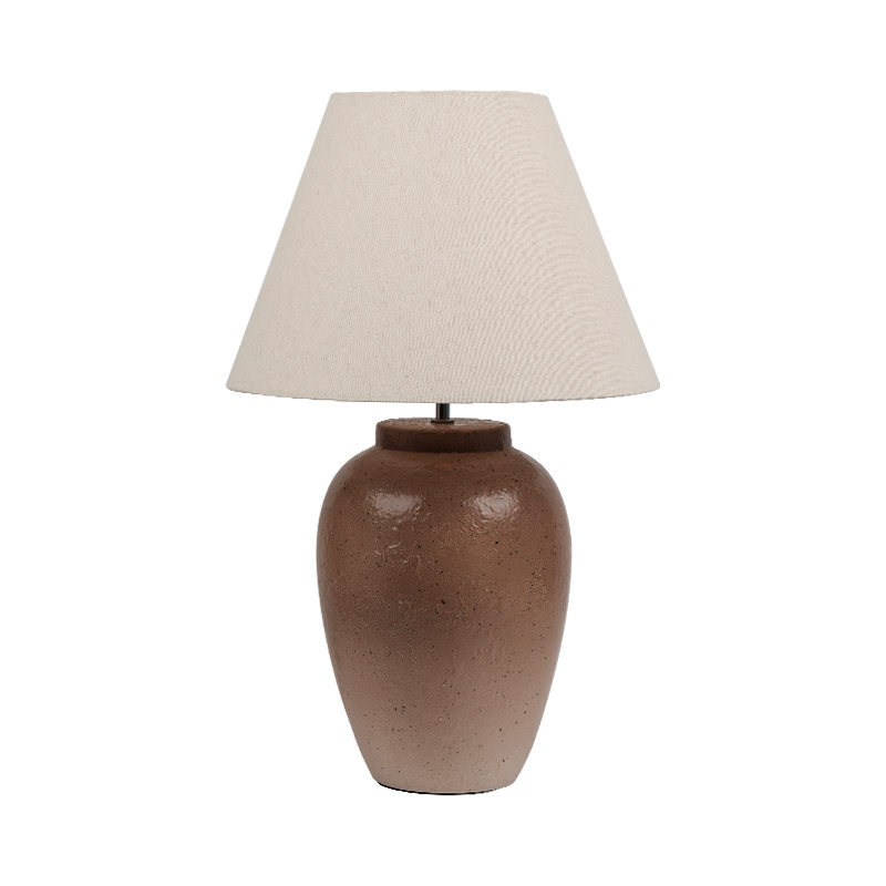 Lampa de masă ceramică de culoare nostalgică retro