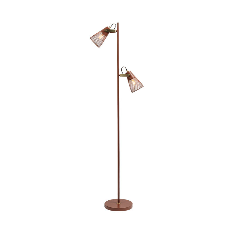 Lampa de podea din metal din fier forjat industrial
