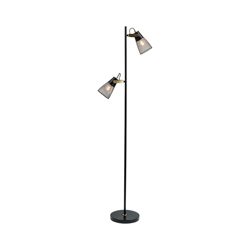 Lampa de podea din metal din fier forjat industrial