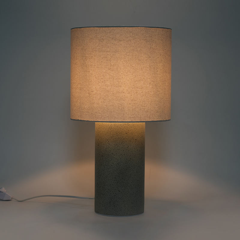 Dormitor cilindric pentru dormitor lampă de masă ceramică