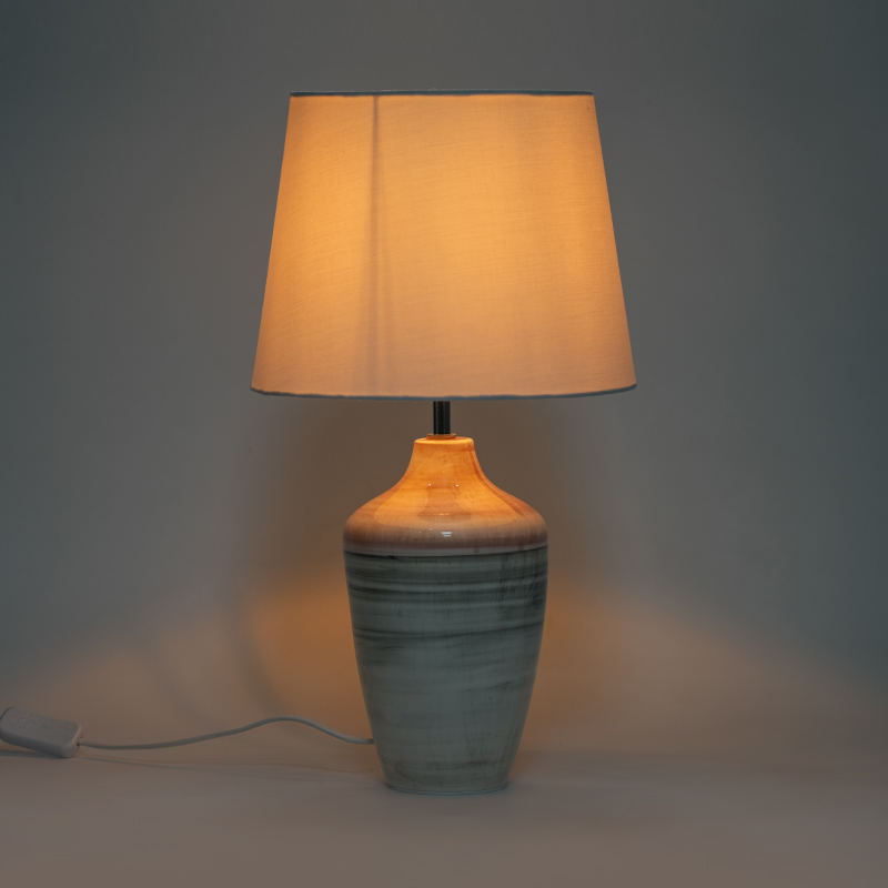 Lampa de masă cu textură ceramică colorată