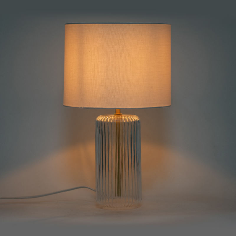 Lampa cilindrică din sticlă americană în stil american