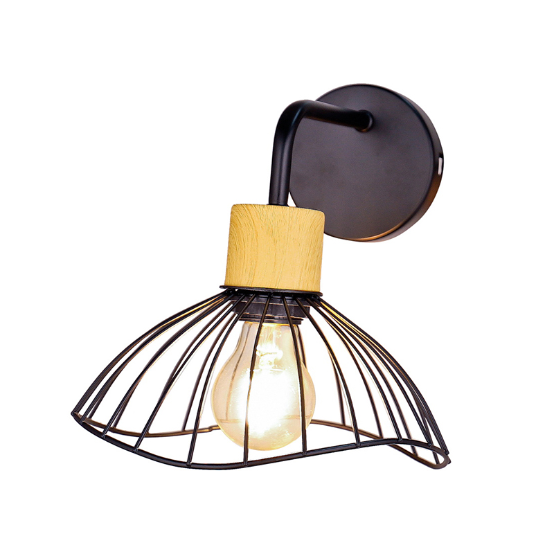 Lampa de perete neagră neregulată